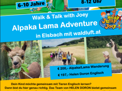 Alpaka Sommercamp Elsbach Niederösterreich 2026